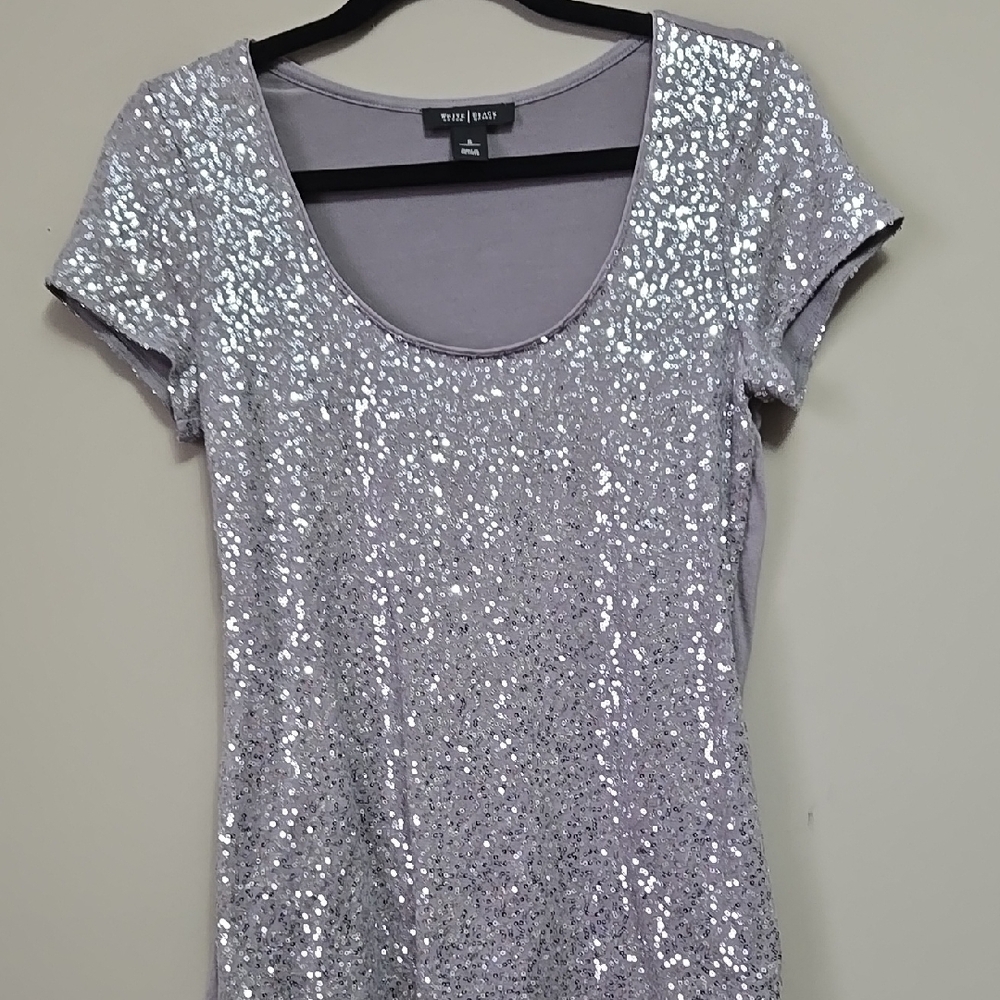 Sparkly Silver Tshirt